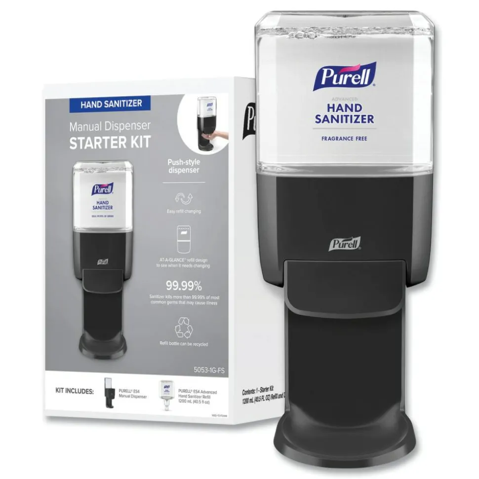 PURELL Advanced Hand Sanitizer Foam ES4 Starter Kit, 1,200 mL, Graphite