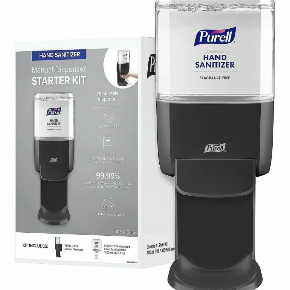 PURELL Advanced Hand Sanitizer Foam ES4 Starter Kit, 1,200 mL, Graphite