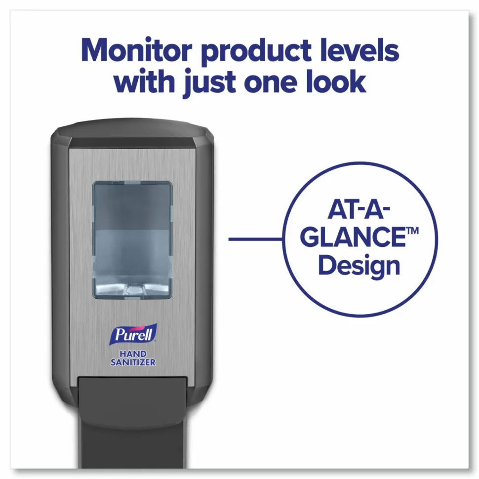 PURELL CS4 Hand Sanitizer Dispenser, 1,200 mL, 4.88 x 8.19 x 11.38, Graphite