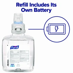 PURELL CS8 Hand Sanitizer Floor Stand with Dispenser, 1,200 mL, 13.5 x 5 x 28.5, Graphite