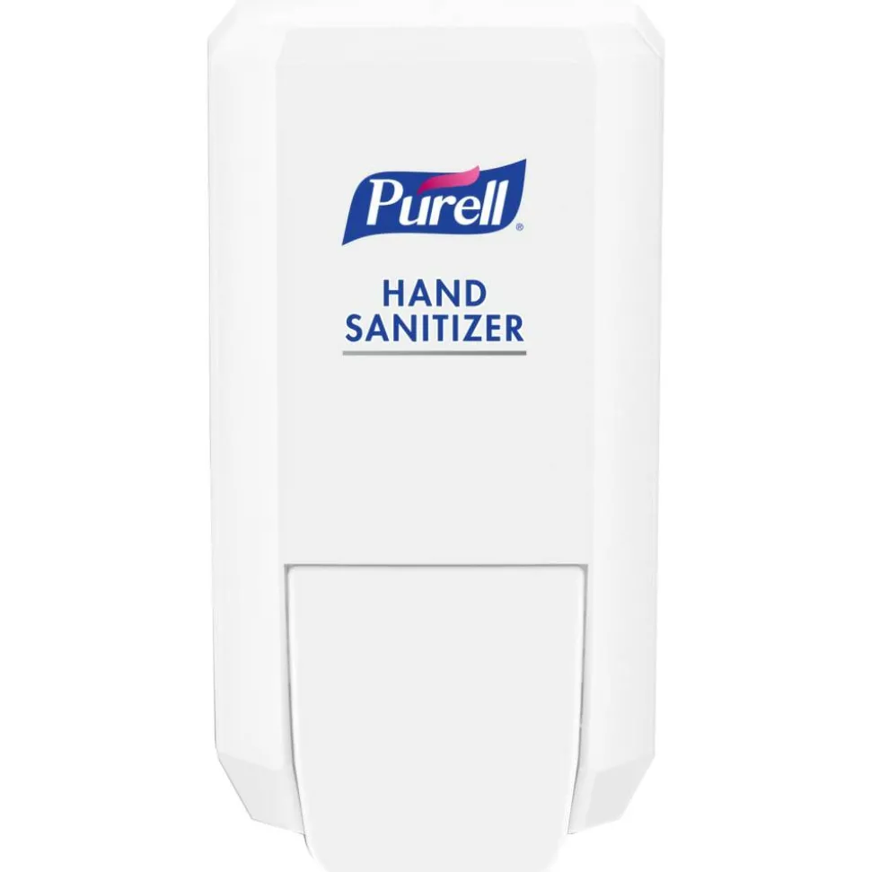 Purell CS2 Push-Style Hand Sanitizer Dispensers, White, Case Of 6 Dispensers