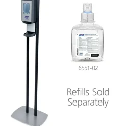 Purell CS6 Touch-Free Dispenser Floor Stand, For Hand Sanitizer, Graphite, 7416-DS