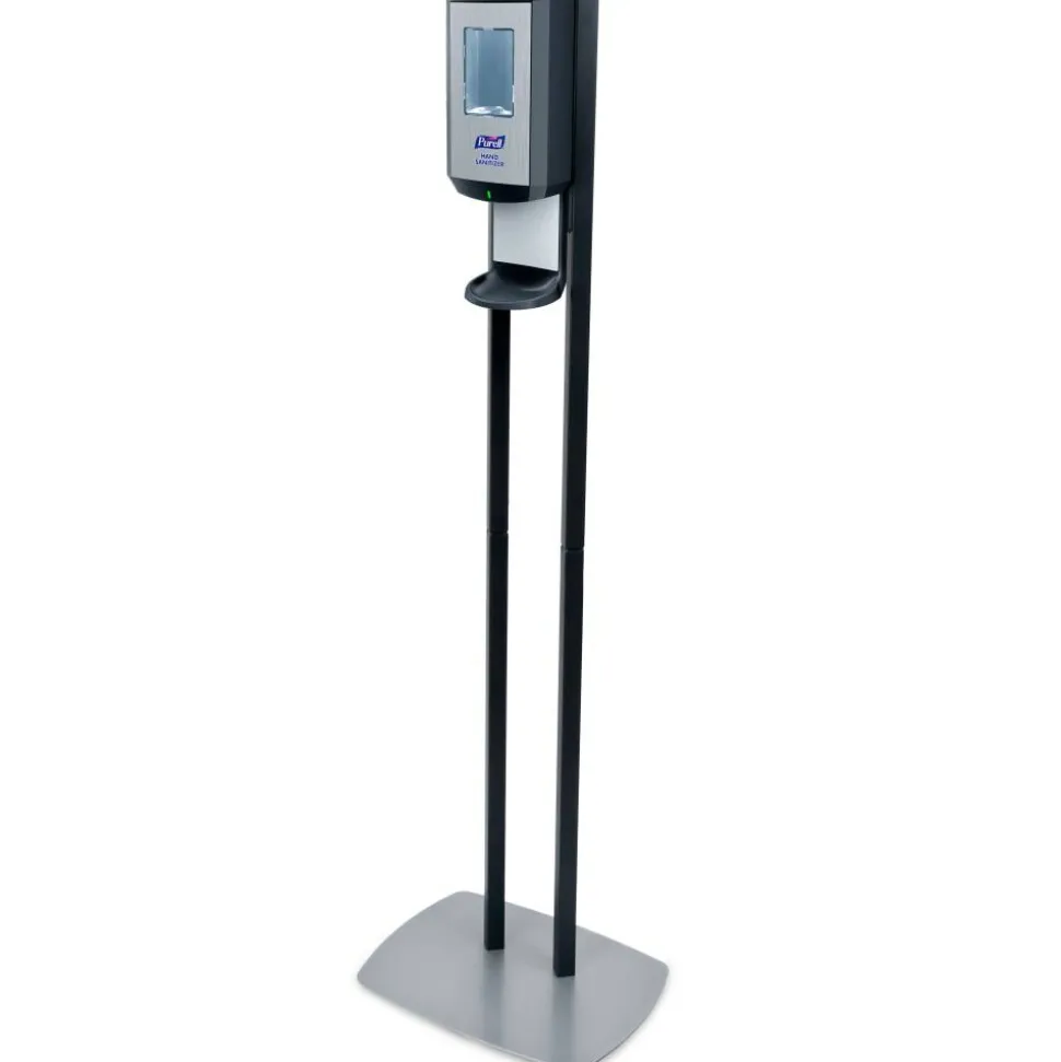 Purell CS6 Touch-Free Dispenser Floor Stand, For Hand Sanitizer, Graphite, 7416-DS