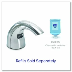 PURELL CX10 Counter Mount Soap Dispenser with Metal Spout Fixture, 2,000 mL, 2.28 x 5.82 x 4.04, Chrome