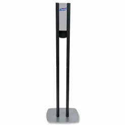PURELL ES8 Hand Sanitizer Floor Stand with Dispenser, 1,200 mL, 13.5 x 5 x 28.5, Graphite/Silver