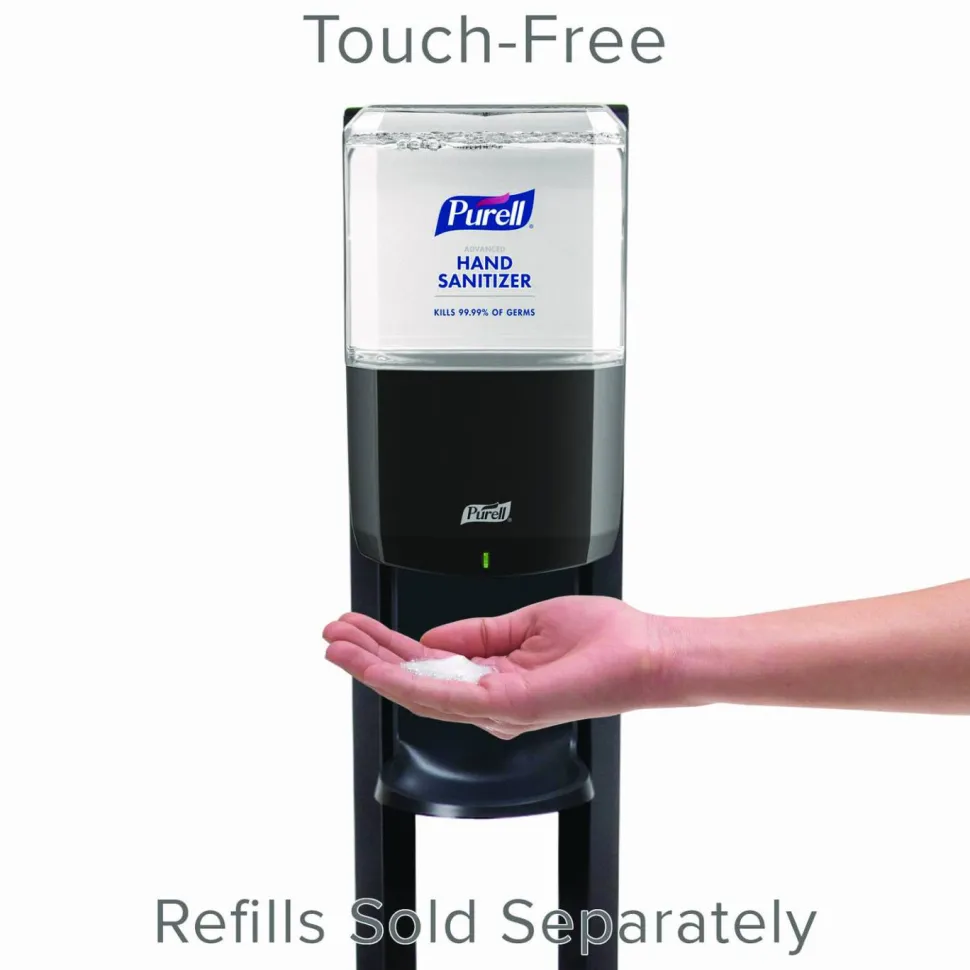 Purell ES6 Touch-Free Dispenser Floor Stand, For Hand Sanitizer, Graphite, 7216-DS