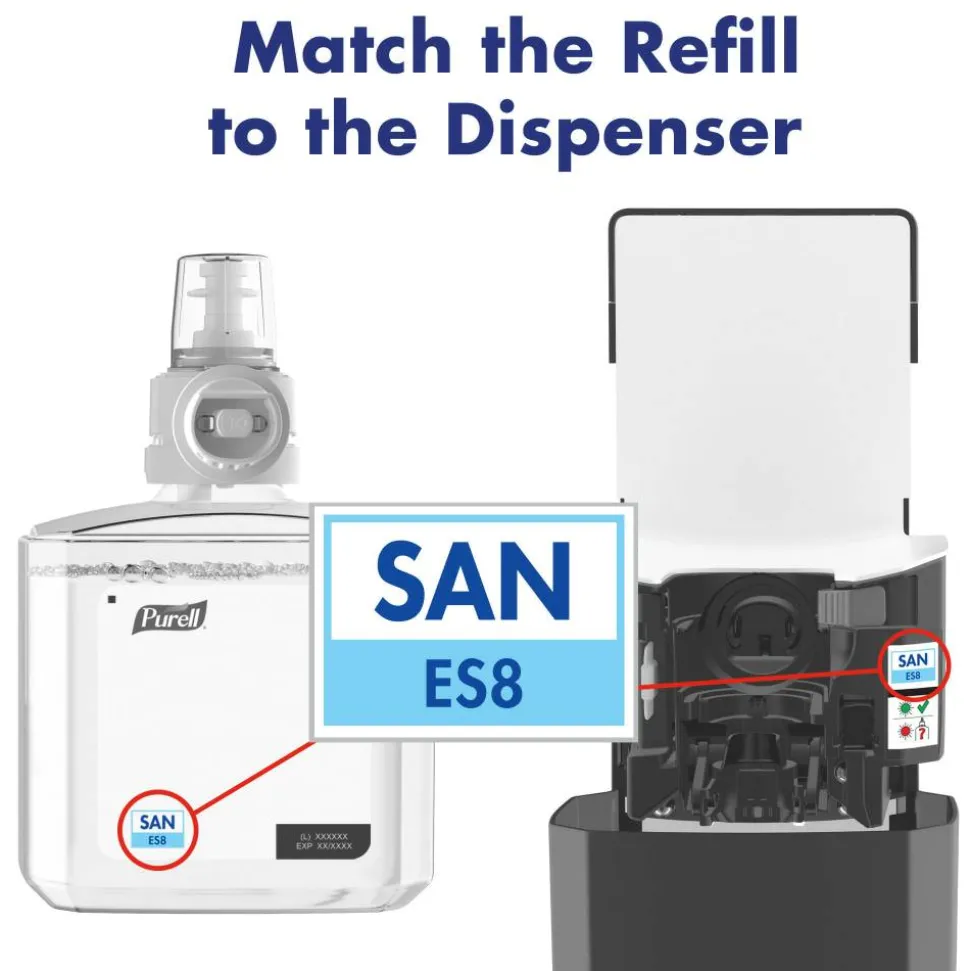 Purell ES8 Wall-Mount Hand Sanitizer Dispenser, Graphite