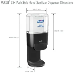 Purell ES4 Wall-Mount Hand Sanitizer Dispenser, Graphite