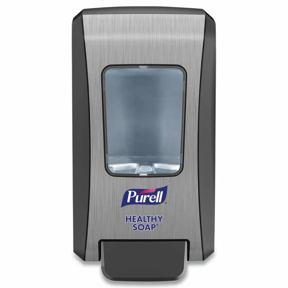 PURELL FMX-20 Soap Push-Style Dispenser, 2,000 mL, 6.5 x 4.65 x 11.86, Graphite/Chrome, 6/Carton