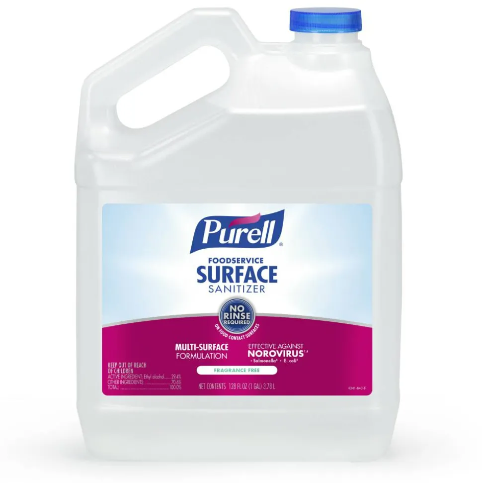 PURELL Foodservice Surface Sanitizer, Fragrance-Free, 1 gal Bottle