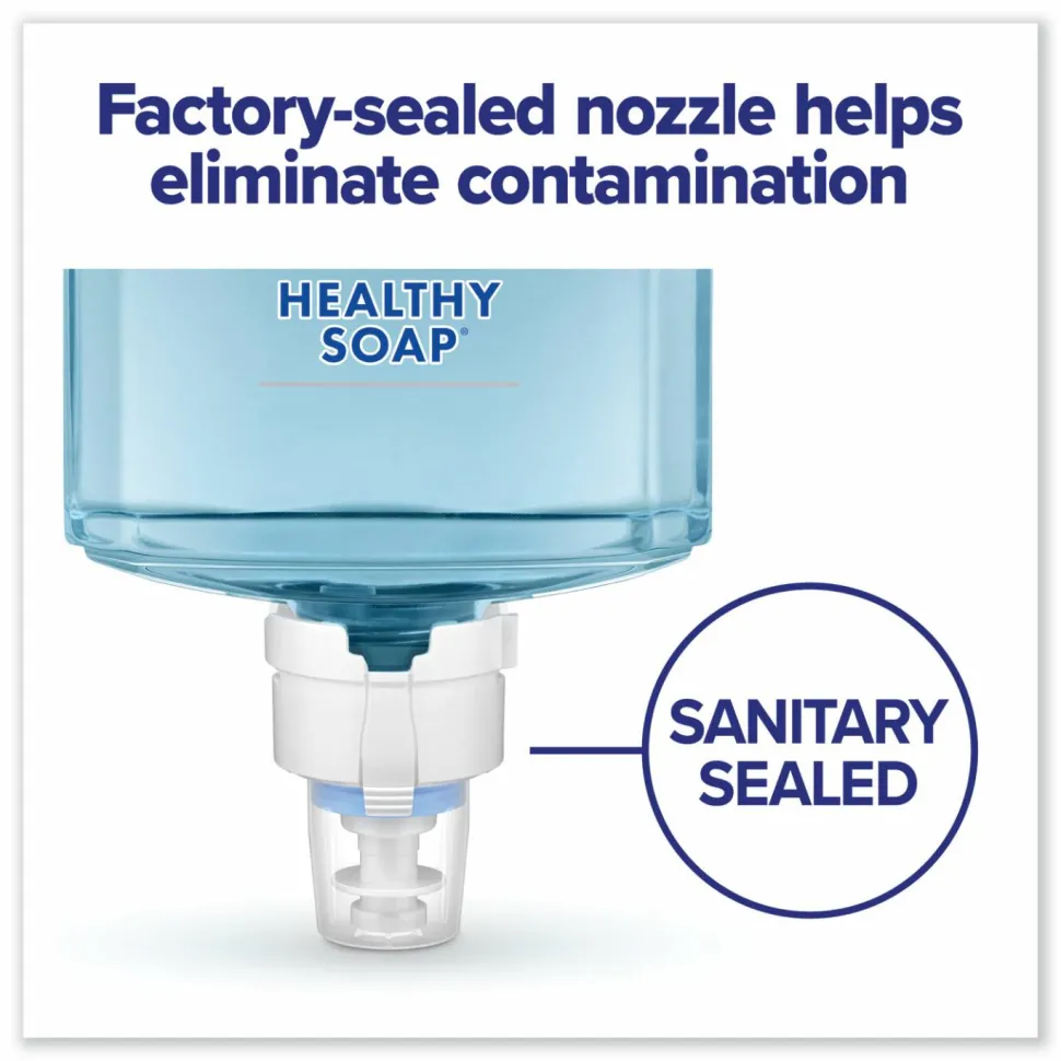 PURELL HEALTHY SOAP Gentle and Free Foam Refill, For ES8 Dispensers, Fragrance-Free, 1,200 mL, 2/Carton