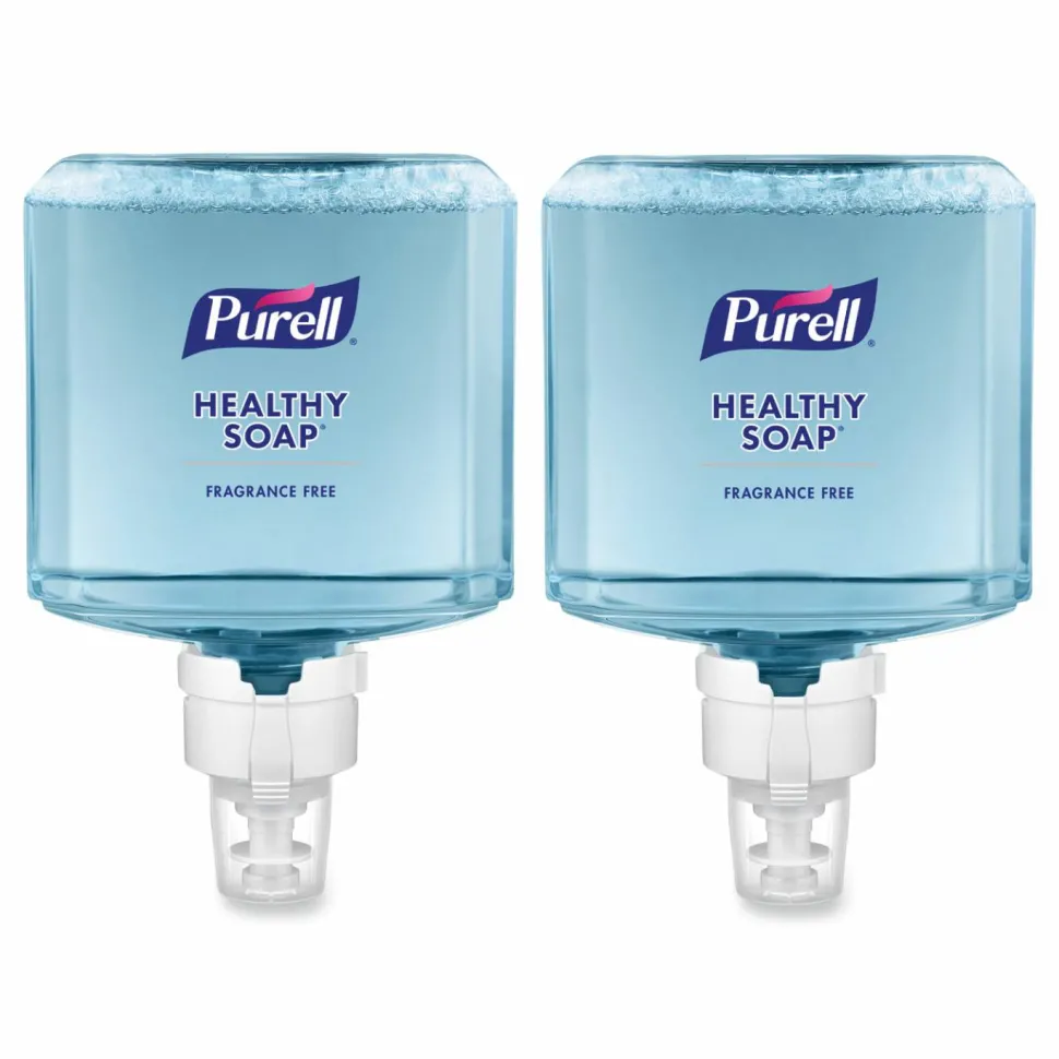 PURELL HEALTHY SOAP Gentle and Free Foam Refill, For ES8 Dispensers, Fragrance-Free, 1,200 mL, 2/Carton