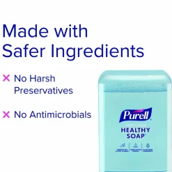 PURELL HEALTHY SOAP With CLEAN RELEASE Technology Foam ES10 Refills, Fragrance Free, 1200 mL, Clear, Case Of 2 Refills
