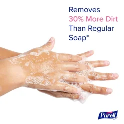 PURELL HEALTHY SOAP With CLEAN RELEASE Technology Foam ES10 Refills, Fragrance Free, 1200 mL, Clear, Case Of 2 Refills