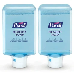 PURELL HEALTHY SOAP With CLEAN RELEASE Technology Foam ES10 Refills, Fragrance Free, 1200 mL, Clear, Case Of 2 Refills