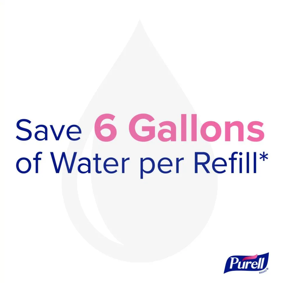 PURELL HEALTHY SOAP With CLEAN RELEASE Technology Foam ES10 Refills, Fragrance Free, 1200 mL, Clear, Case Of 2 Refills