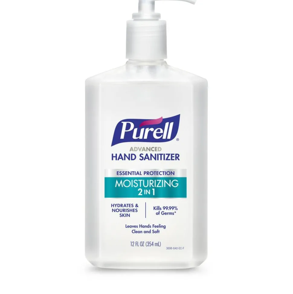 Purell 2-In-1 Moisturizing Advanced Gel Hand Sanitizer, 12 Fl Oz