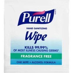 Purell Premoistened Sanitizing Hand Wipes, White, Case Of 1,000 Packets