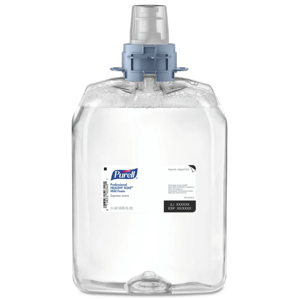 PURELL Professional HEALTHY SOAP Mild Foam, Refill for PURELL FMX-20 Manual Soap Dispenser, Fragrance-Free, 2,000 mL, 2/Carton