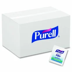 PURELL Sanitizing Hand Wipes, Individually Wrapped, 5 x 7, Unscented, White, 4,000 Wipes/Carton