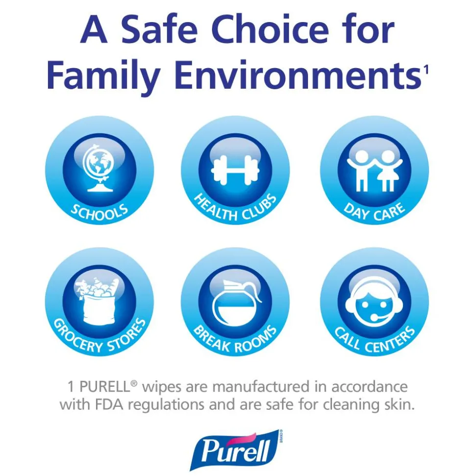 Purell Sanitizing Wipes, Canister Of 270 Wipes