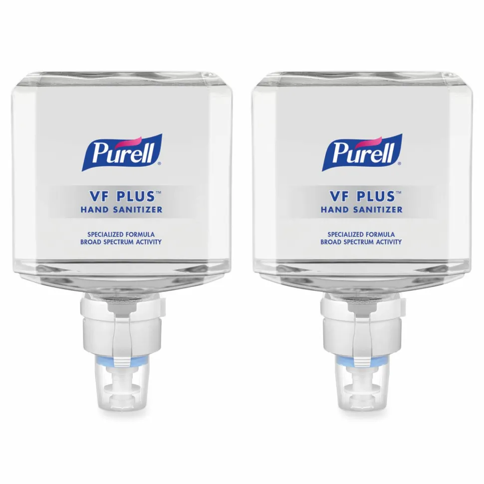 PURELL VF PLUS Hand Sanitizer Gel, 1,200 mL Refill Bottle, Fragrance-Free, For ES8 Dispensers, 2/Carton