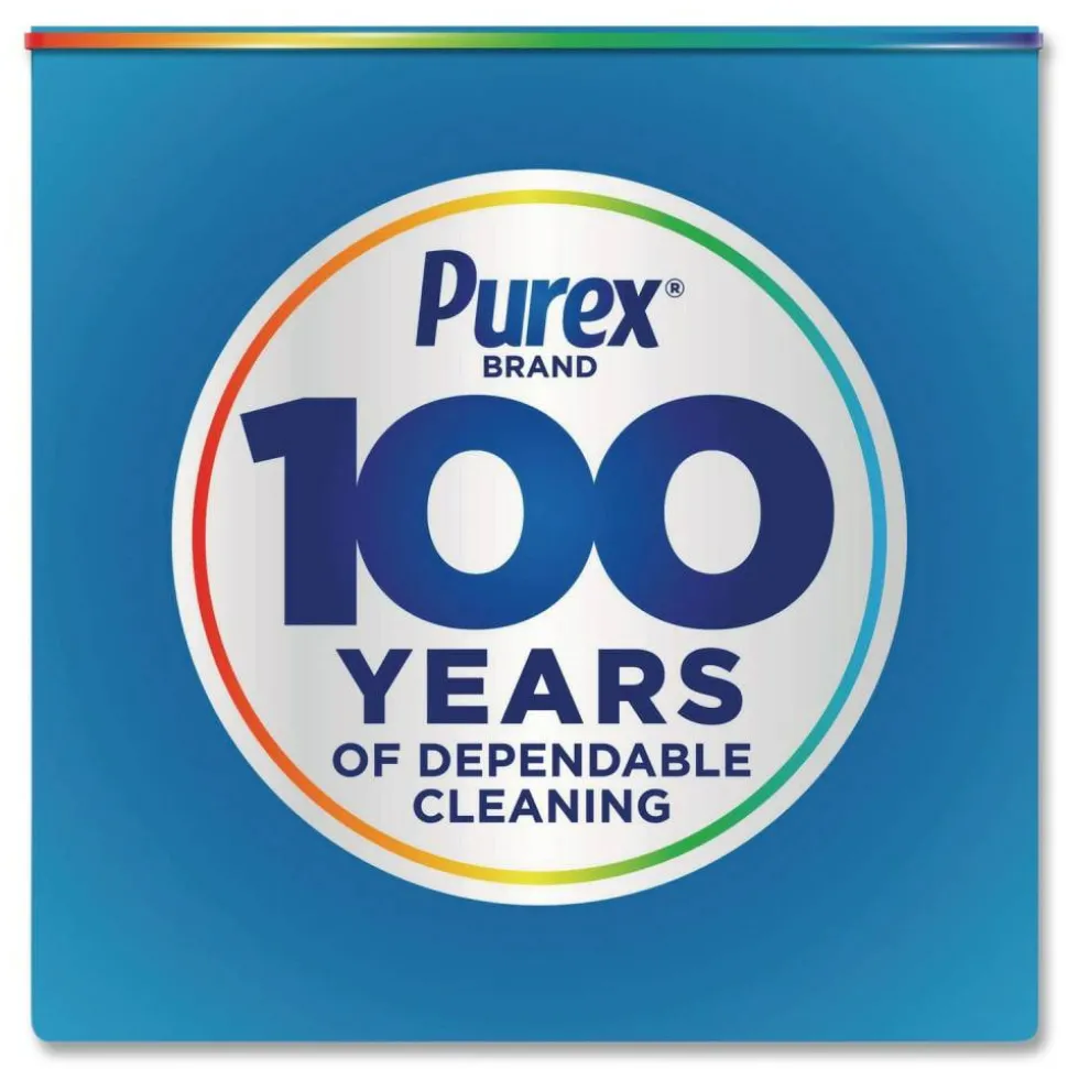 Purex Free and Clear Liquid HE Laundry Detergent, Unscented, 150 oz Bottle, 4/Carton
