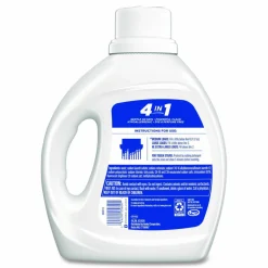 Purex Free and Clear Liquid Laundry Detergent, 58 Loads, Unscented, 66 oz Bottle, 6/Carton
