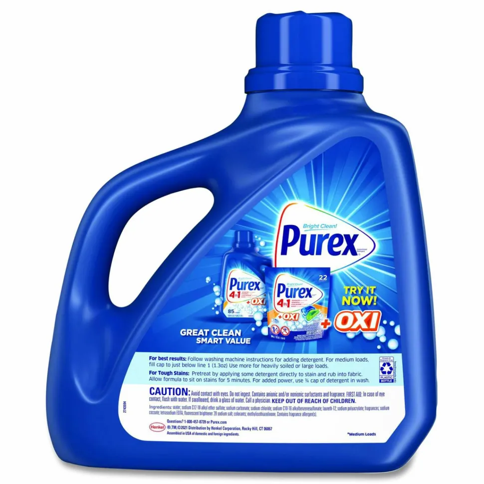Purex Liquid Laundry Detergent, Mountain Breeze Scent, 150 oz Bottle