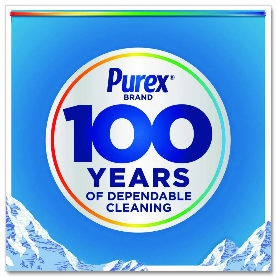 Purex Liquid Laundry Detergent, Mountain Breeze Scent, 150 oz Bottle, 4/Carton