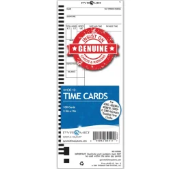 Pyramid Time System - 100/PK Authentic Time Cards [44100-10] - 4410010