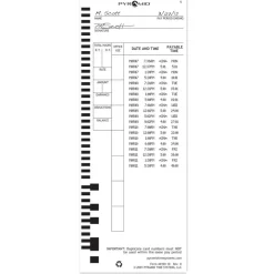 Pyramid Time System - 100/PK Authentic Time Cards [44100-10] - 4410010