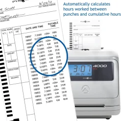 Pyramid Time System - 100/PK Authentic Time Cards [44100-10] - 4410010
