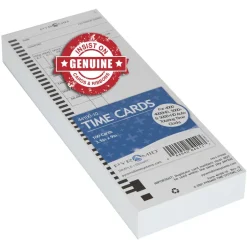 Pyramid Time System - 100/PK Authentic Time Cards [44100-10] - 4410010
