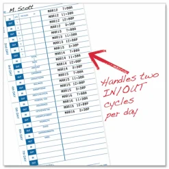 Pyramid Time Systems, 35100-10, Genuine and Authentic pack of 100 Time Cards, Use with Pyramid Side Loading Time Clocks, Models 3500, 3600SS and 3700