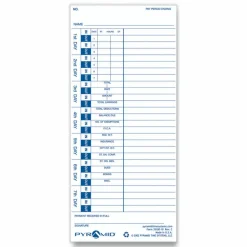 Pyramid Time Systems, 35100-10, Genuine and Authentic pack of 100 Time Cards, Use with Pyramid Side Loading Time Clocks, Models 3500, 3600SS and 3700