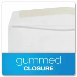 Quality Park #10 Business Envelopes, Gummed Seal, White, Box Of 500
