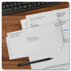 Quality Park #10 Business Envelopes, Gummed Seal, White, Box Of 500