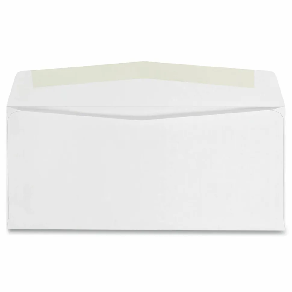 Quality Park #10 Business Envelopes, Gummed Seal, White, Box Of 500