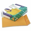 Quality Park Catalog Envelopes, Gummed Closure, 9" x 12", Brown, Box Of 100