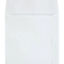 Quality Park CD/DVD Sleeves, 5" x 5", White, Box Of 250