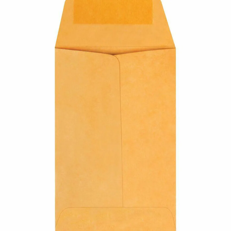 Quality Park #1 Coin Envelopes, Brown Kraft, Box Of 500