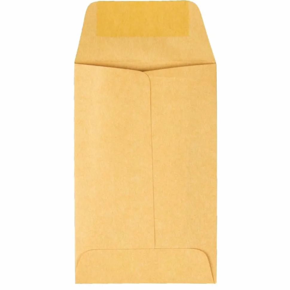Quality Park #1 Coin Envelopes, Brown Kraft, Box Of 500