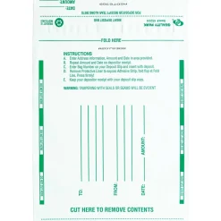 Quality Park Night Deposit Bags, 8 1/2