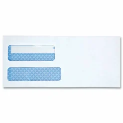 Quality Park No. 9 Double Window Security Tint Envelopes with Self-Seal Closure - Security - #9 - 3 7/8