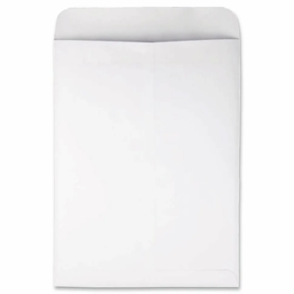Quality Park Redi-Seal Catalog Envelopes, 9" x 12", Self-Sealing, White, Box Of 100