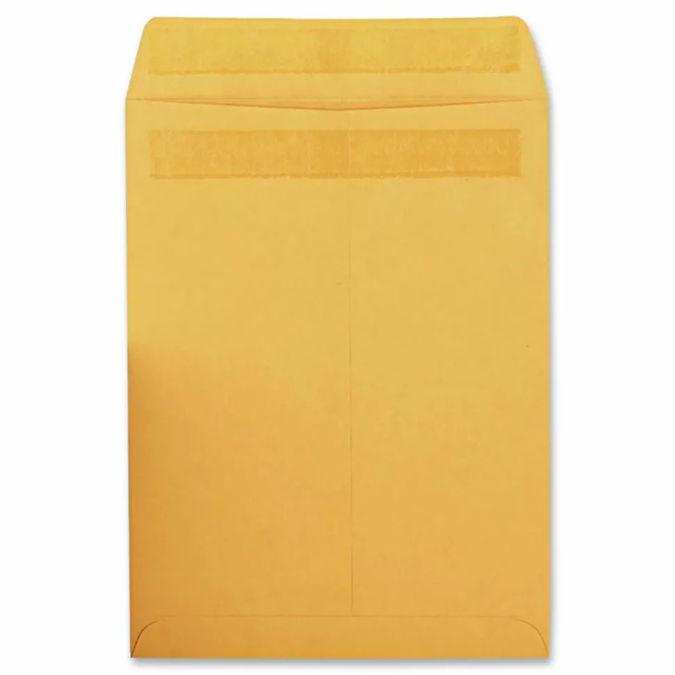 Quality Park Redi-Seal Catalog Envelopes, 10" x 13", Self-Adhesive, Brown Kraft, Box Of 250