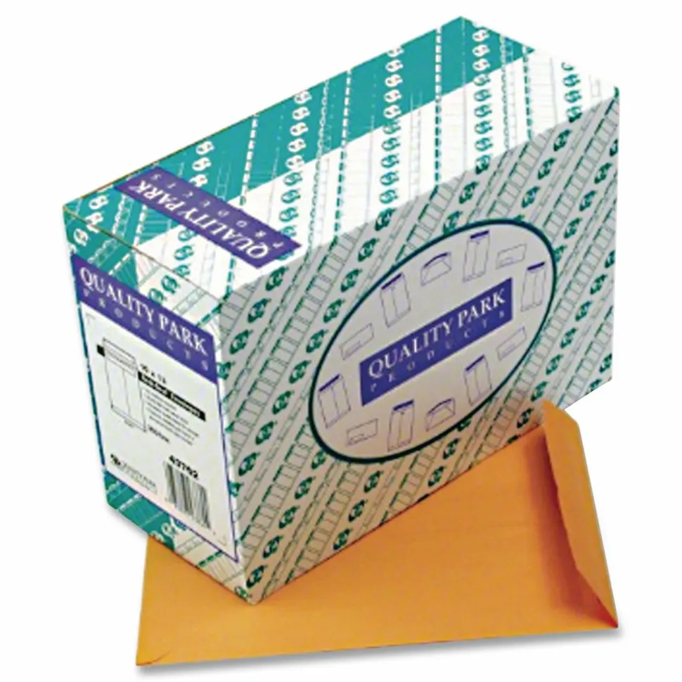 Quality Park Redi-Seal Catalog Envelopes, 10" x 13", Self-Adhesive, Brown Kraft, Box Of 250