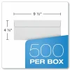 Quality Park #10 Redi-Seal Envelopes, Double-Window, Security, Self-Sealing, White, Box Of 500