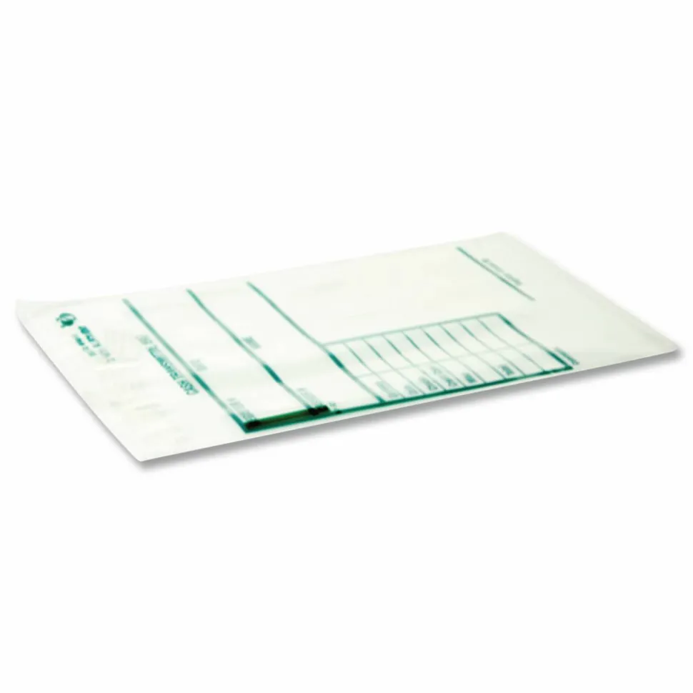 Quality Park Tamper-Evident Cash Transmittal Bags With Redi-Strip, 6" x 9", White, Pack Of 100